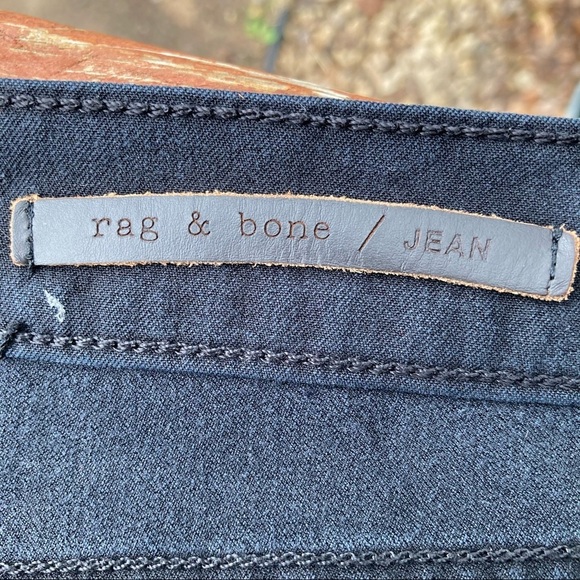 Rag & Bone Equestrian Solid Black Jean - Picture 7 of 8